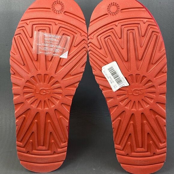 UGG Neumel Men Samba Red Suede Lace-up Wool Sockliner Chukka Boots shoes size - Picture 6 of 8